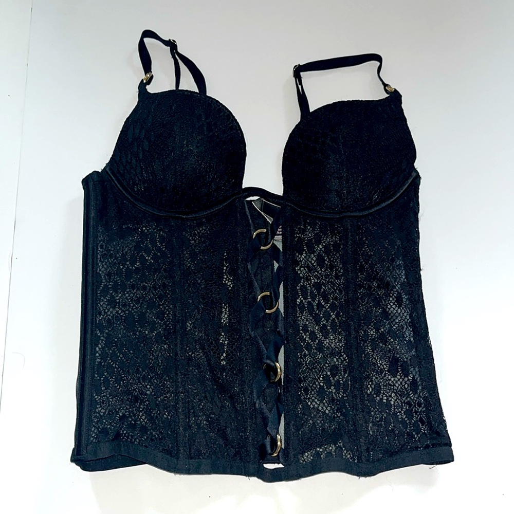 Victoria’s Secret Women’s Black Bustier Xs - Picture 2 of 6